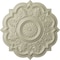 Ekena Millwork Deria Ceiling Medallion (Fits Canopies up to 6"), Hand-Painted Clear Yellow, 20 1/4"OD x 1 1/2"P CM20DRCYF - alternate 1